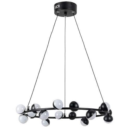 Подвесная светодиодная люстра Arte Lamp Dexter A3619SP-18BK Подвесная светодиодная люстра Arte Lamp Dexter A3619SP-18BK