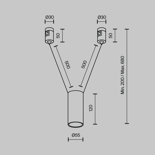 Трековый светильник Technical TR157-1-12W4K-BS Трековый светильник Technical TR157-1-12W4K-BS