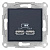 Розетка компьютерная 2xUSB Schneider Electric Sedna 2,1A SDN2710270
