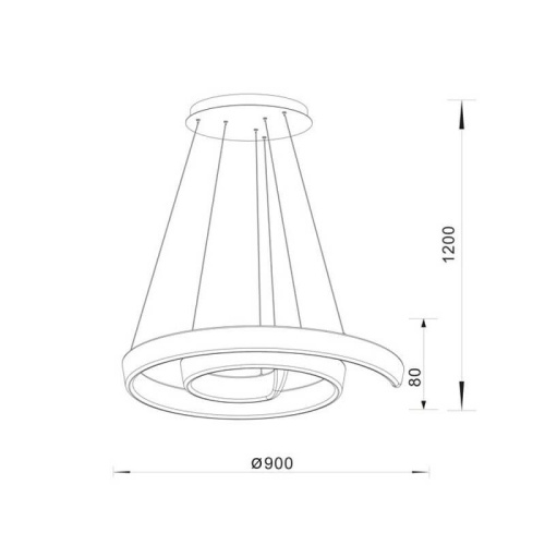Подвесная светодиодная люстра Zumaline Falcon 15200002 Подвесная светодиодная люстра Zumaline Falcon 15200002