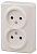 Розетка ЭРА Эксперт 2x2P 16A 250V 11-2202-02 Б0020683