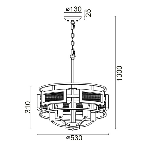 Подвесная люстра Vele Luce Legion VL6272P05 Подвесная люстра Vele Luce Legion VL6272P05