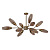 Потолочная люстра Escada Desire 10165/12PL Copper