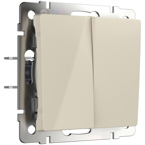 Выключатель Werkel двухклавишный слоновая кость WL03-SW-2G-ivory 4690389046162