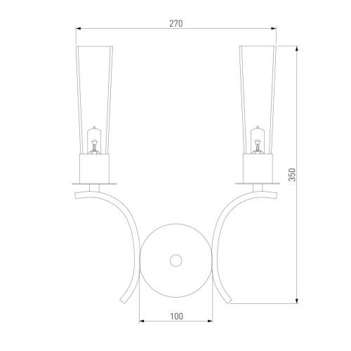 Бра Eurosvet Rosher 60141/2 латунь