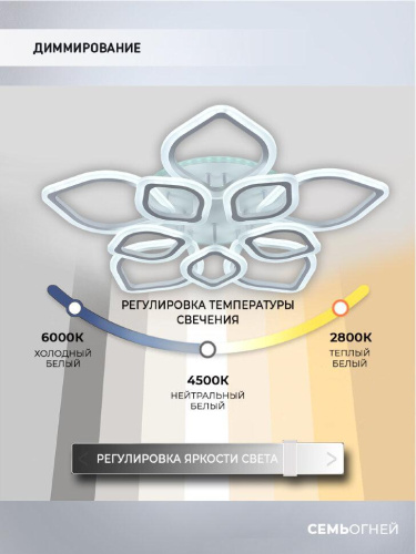 Потолочная светодиодная люстра Seven Fires Feri SF5029/11C-WT-RGB