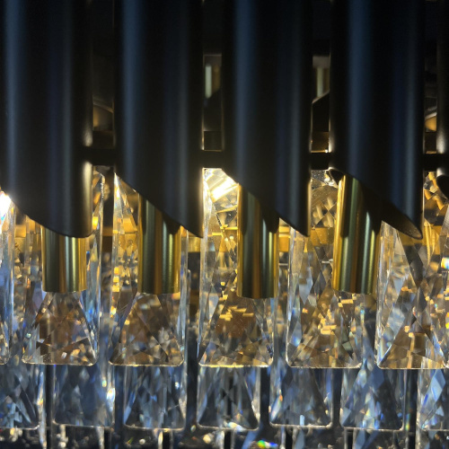 Люстра Empire Black Rectangular Chandelier Crystal By Imperiumloft