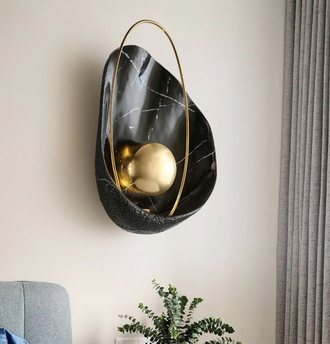 Настенный светильник Pearl black