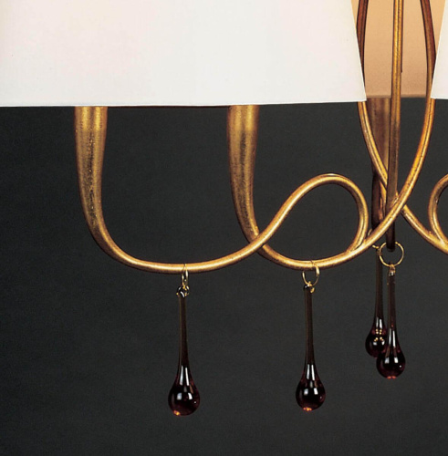 Подвесная люстра Mantra Paola Painted Gold 3540