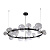 Подвесная люстра Crystal Lux Agata SP24 V2 Black/Transparente