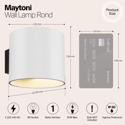 Бра Maytoni Rond C066WL-01W