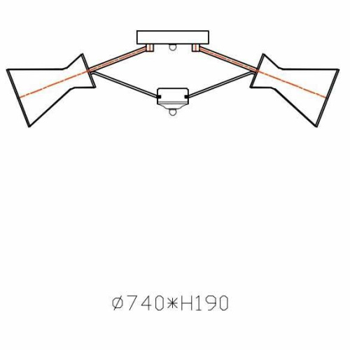 Потолочная люстра Rivoli Udito 3025-308 Б0038059
