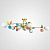 Потолочная Люстра Matisse B D120 Gold Multicolor By Imperiumloft
