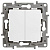Переключатель двухклавишный Legrand Etika 10A 250V белый 672212