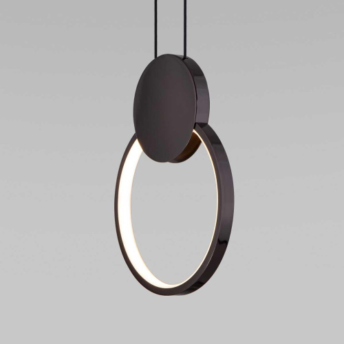 Подвесной светодиодный светильник Eurosvet Style 50217/1 LED черный жемчуг Подвесной светодиодный светильник Eurosvet Style 50217/1 LED черный жемчуг