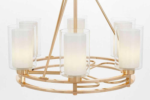 Подвесная люстра Lumina Deco Marietta LDP 8025-6 F.GD+WT Подвесная люстра Lumina Deco Marietta LDP 8025-6 F.GD+WT