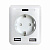 Розетка Wi-Fi 2К+З 2хUSB IMEX 16A белая SML-221 WH