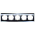 Рамка Werkel Diamant на 5 постов черный WL08-Frame-05 4690389063664