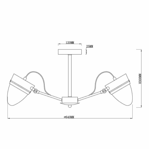 Потолочная люстра Rivoli Falco 3032-305 Б0037679
