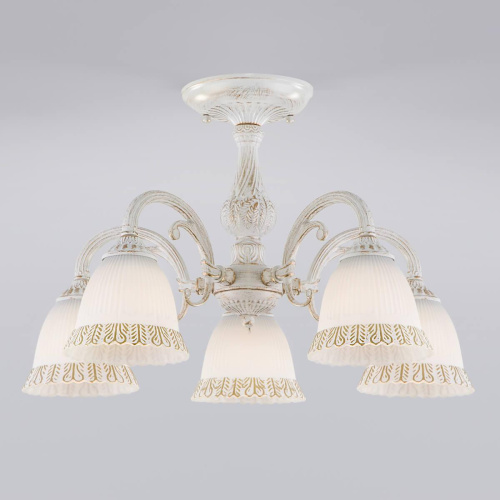 Потолочная люстра Eurosvet Campina 60107/5 белый с золотом