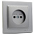 Розетка Mono Electric Despina антрацит 102-242422-116