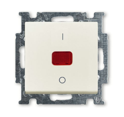 Выключатель одноклавишный двухполюсный ABB Basic55 20A 250V с подсветкой chalet-белый 2CKA001020A0093 Выключатель одноклавишный двухполюсный ABB Basic55 20A 250V с подсветкой chalet-белый 2CKA001020A0093