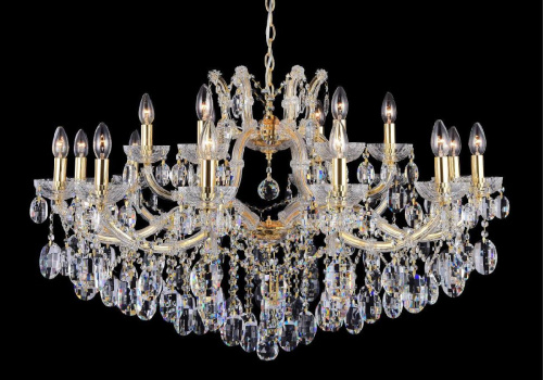 Подвесная люстра Crystal Lux Hollywood SP12+6 Gold Подвесная люстра Crystal Lux Hollywood SP12+6 Gold