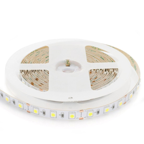Светодиодная лента OGM 14,4W/m 60LED/m 5050SMD холодный белый 5M LSE-245