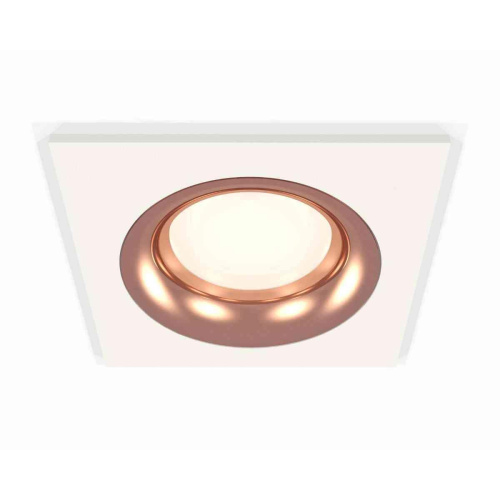 Комплект встраиваемого светильника Ambrella light Techno Spot XC7631006 SWH/PPG белый песок/золото розовое полированное (C7631, N7015)