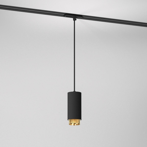 Подвесной трековый светильник Elektrostandard Nubis GU10 85021/01 черный/золото a064794 Подвесной трековый светильник Elektrostandard Nubis GU10 85021/01 черный/золото a064794