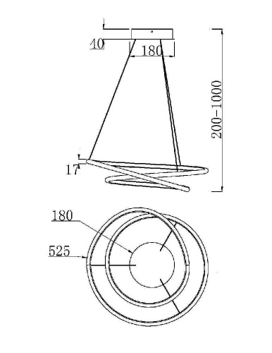 Подвесной светильник Maytoni MOD100PL-L47BSK1 Подвесной светильник Maytoni MOD100PL-L47BSK1