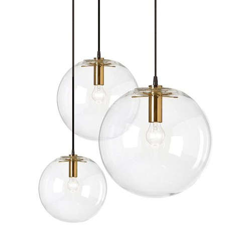 Подвесной светильник Ball 20 gold/clear