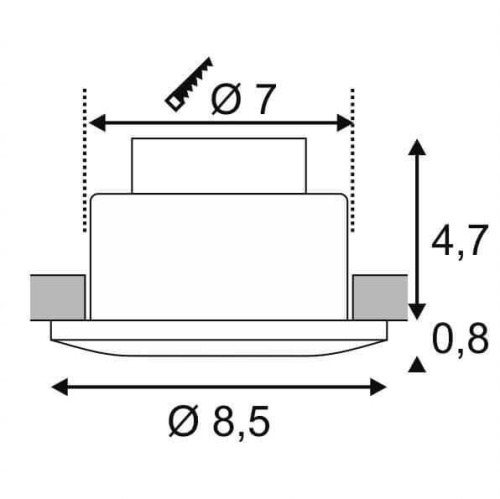 Уличный светодиодный светильник SLV Out 65 Round Led Set 114461