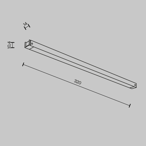 Трековый светильник Technical TR173-1-8WTW-B Трековый светильник Technical TR173-1-8WTW-B