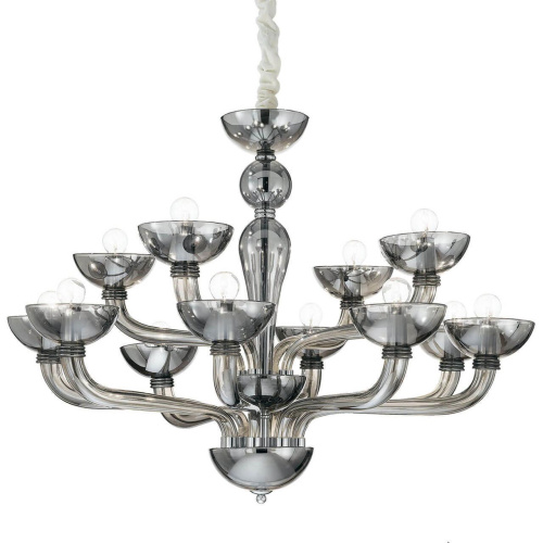 Подвесная люстра Ideal Lux Casanova SP12 Fume 095622 Подвесная люстра Ideal Lux Casanova SP12 Fume 095622