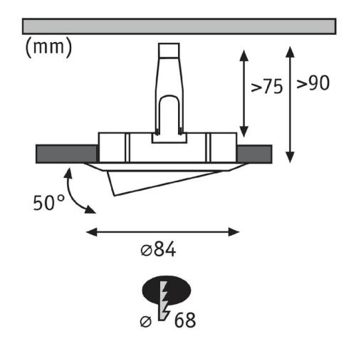 Встраиваемый светодиодный светильник Paulmann Nova 93601