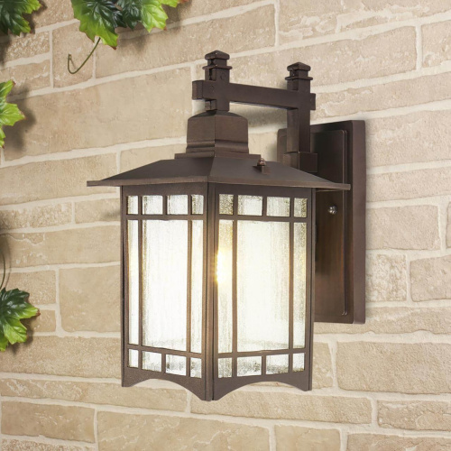 Уличный настенный светильник Elektrostandard Vela D кофейное золото GL 1019D a043647