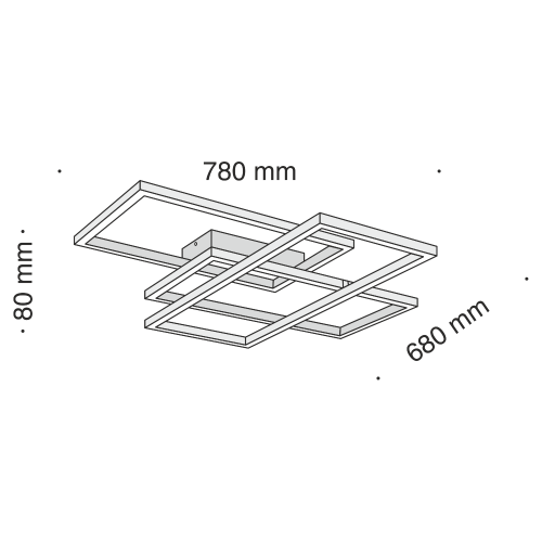 Потолочный светодиодный светильник Maytoni Line MOD015CL-L80W