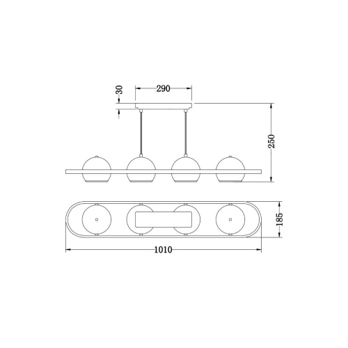 Потолочный светильник Vele Luce Helix VL5153L04