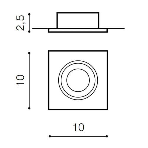 Встраиваемый светильник Azzardo Editta AZ0806
