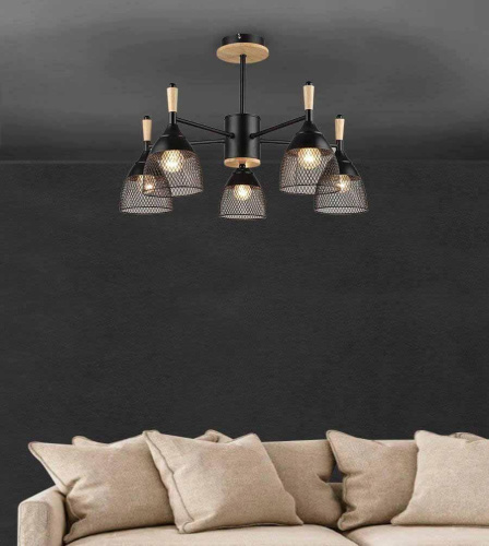 Потолочная люстра Seven Fires Adion WD3500/5C-BK