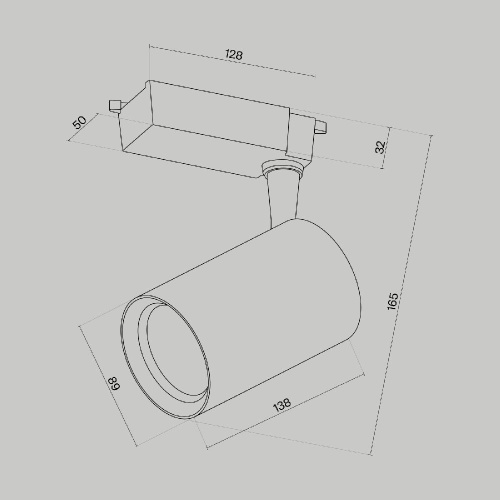 Трековый светильник Technical TR003-1-15W3K-W-B Трековый светильник Technical TR003-1-15W3K-W-B