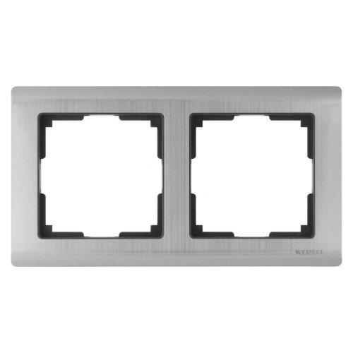 Рамка Werkel Metallic на 2 поста глянцевый никель WL02-Frame-02 4690389045912