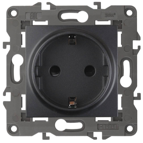 Розетка ЭРА Elegance 2P E Schuko 16A 250V 14-2101-05 Б0034269