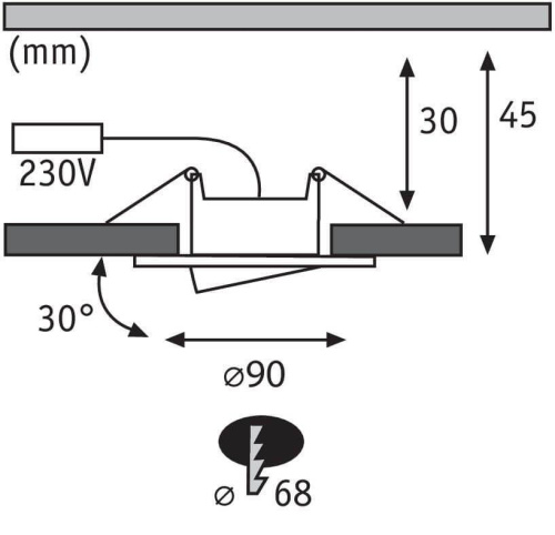 Встраиваемый светодиодный светильник Paulmann Calla 99922
