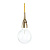 Подвесной светильник Ideal Lux Minimal SP1 Oro 009391