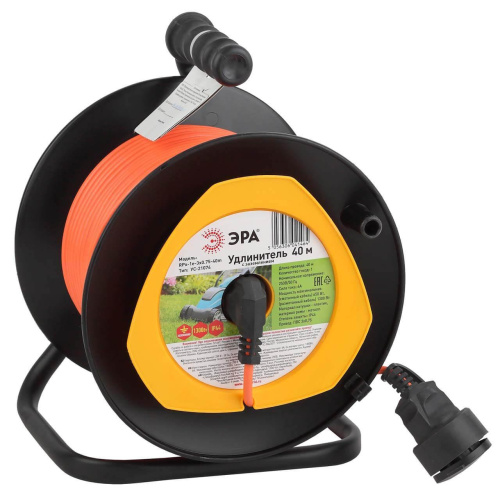 Удлинитель силовой ЭРА RPx-1-2x0.75-40m