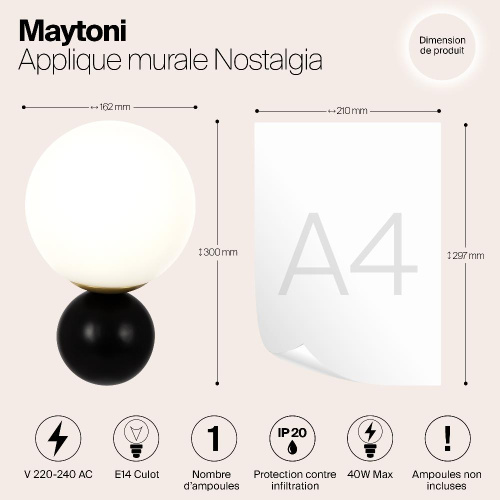 Бра Maytoni Nostalgia MOD048WL-01G