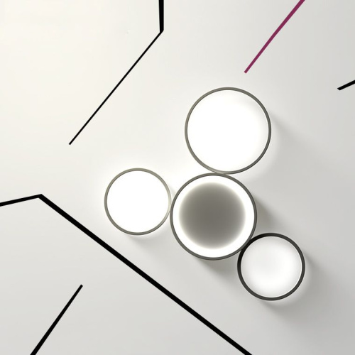 Потолочная Люстра В Виде Колец Twine 7 Rings White By Imperiumloft