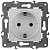 Розетка ЭРА Elegance 2P E Schuko со шторками 16A 250V 14-2102-01 Б0034272
